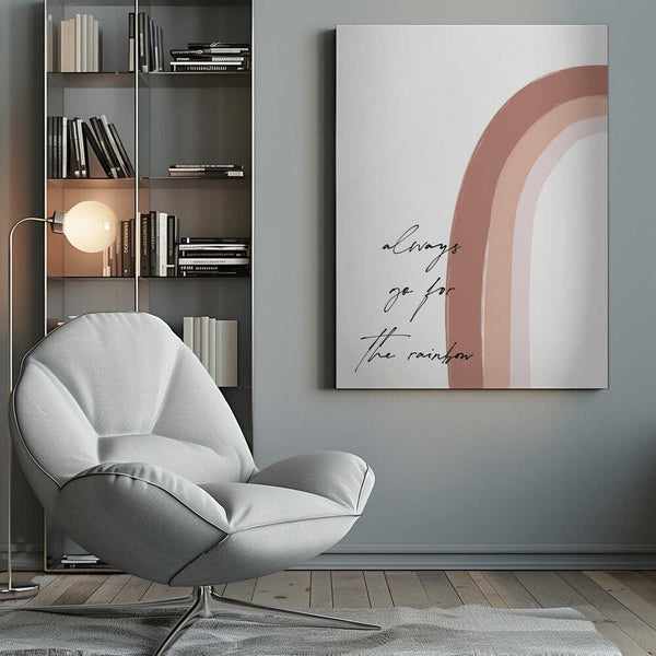 Tablou canvas „Chasing the Rainbow” de uplusmestudio