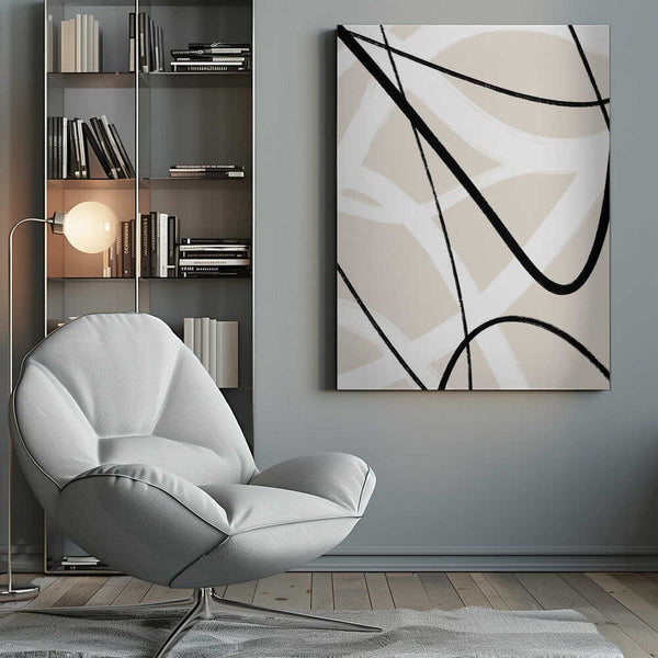 Tablou canvas „Fluid Line Dance” de uplusmestudio