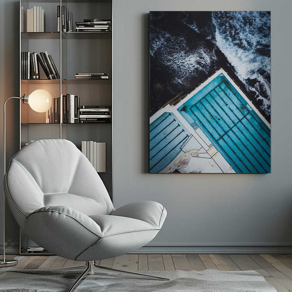 Tablou canvas „Most famous ocean pool in Australia” de Asad Sarfraz
