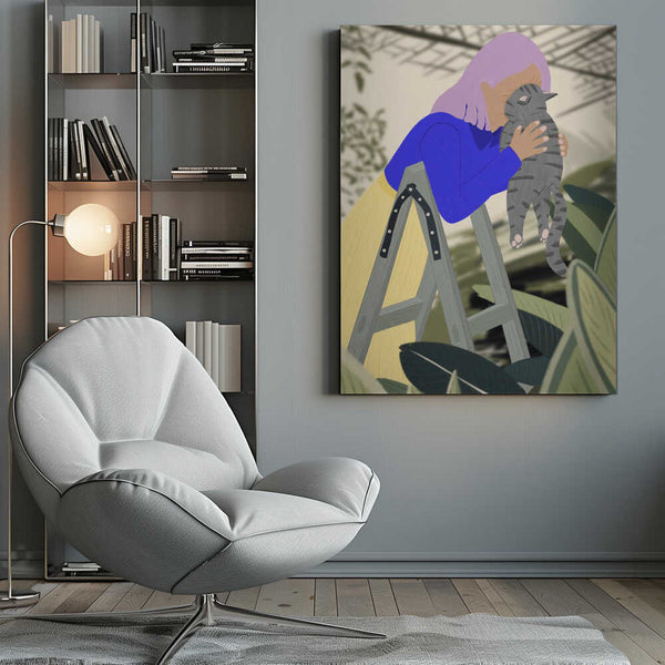 Tablou canvas „Hi Kitty, I love you!” de Jota de jai