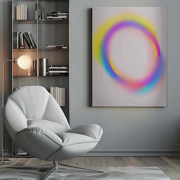 Tablou canvas „Luminous Spectrum Halo” de Treechild