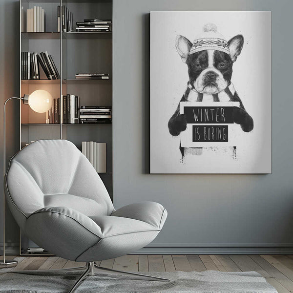 Tablou canvas „Winter is boring” de Balazs Solti