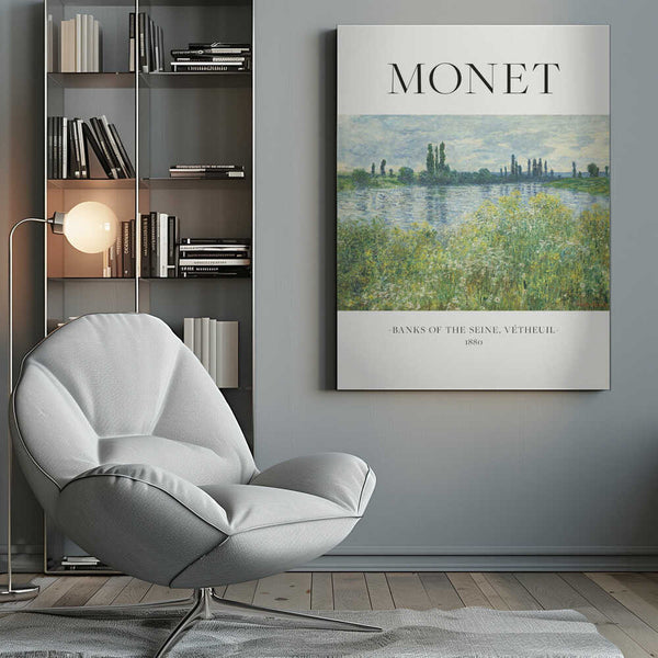 Tablou canvas „Banks Of The Seine” de Claude Monet