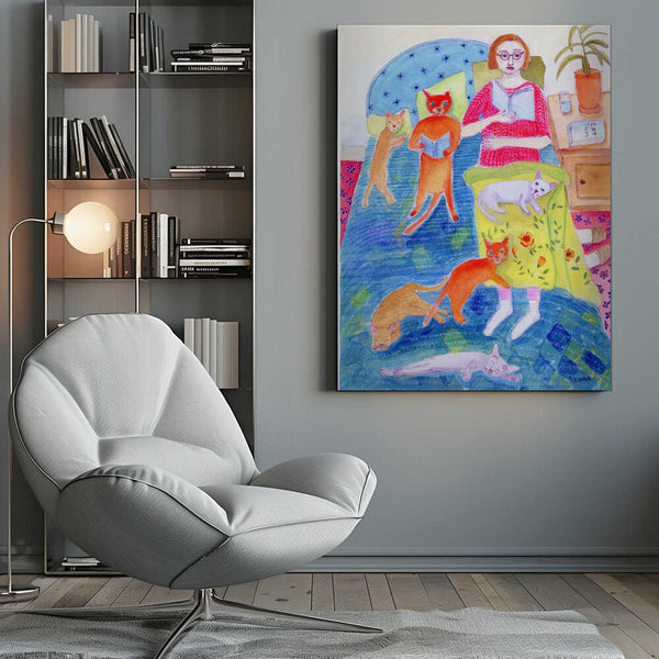 Tablou canvas „Night Ritual” de Sharyn Bursic