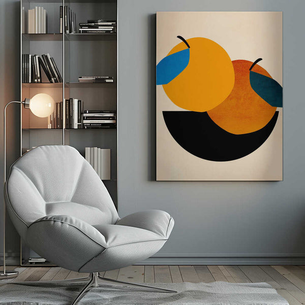 Tablou canvas „Two Oranges” de Kubistika