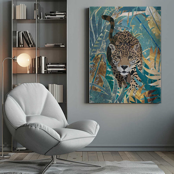 Tablou canvas „Jaguar Jungle 2” de Sarah Manovski