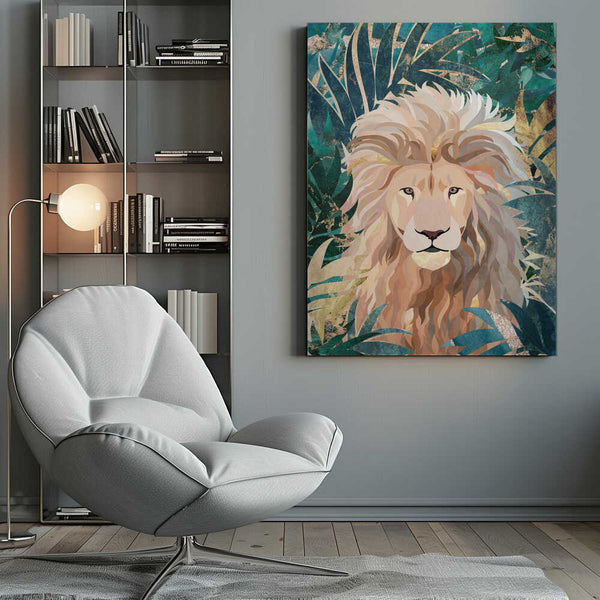 Tablou canvas „Lion Jungle 2” de Sarah Manovski
