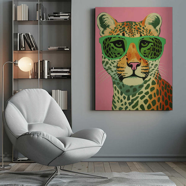 Tablou canvas „Cool Cat Portrait” de Treechild