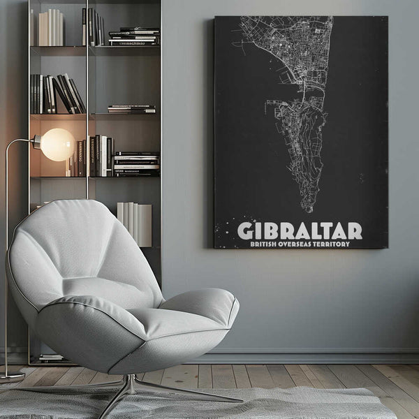 Tablou canvas „Gibraltar British Overseas Territory” de Nicholas