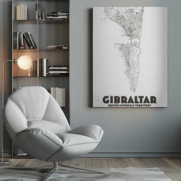 Tablou canvas „Gibraltar British Overseas Territory” de Nicholas