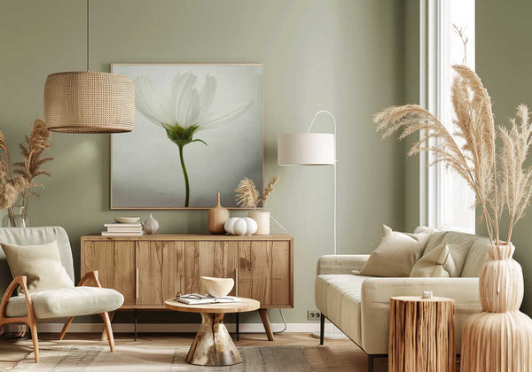 Tablou canvas „White cosmos” de Lotte Grønkjær