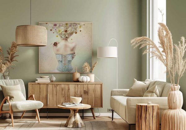 Tablou canvas „Girl of the flower garden” de Kiyo Murakami