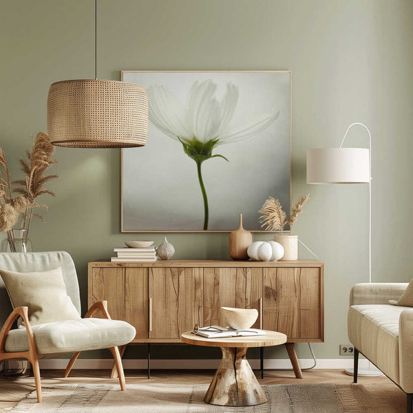 Tablou canvas „White cosmos” de Lotte Grønkjær