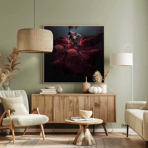 Tablou canvas „The Lady in Red” de Martha Suherman