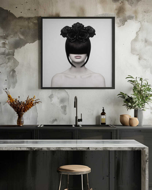 Tablou înramat „Black Widow” de Martina Nemcekova EP