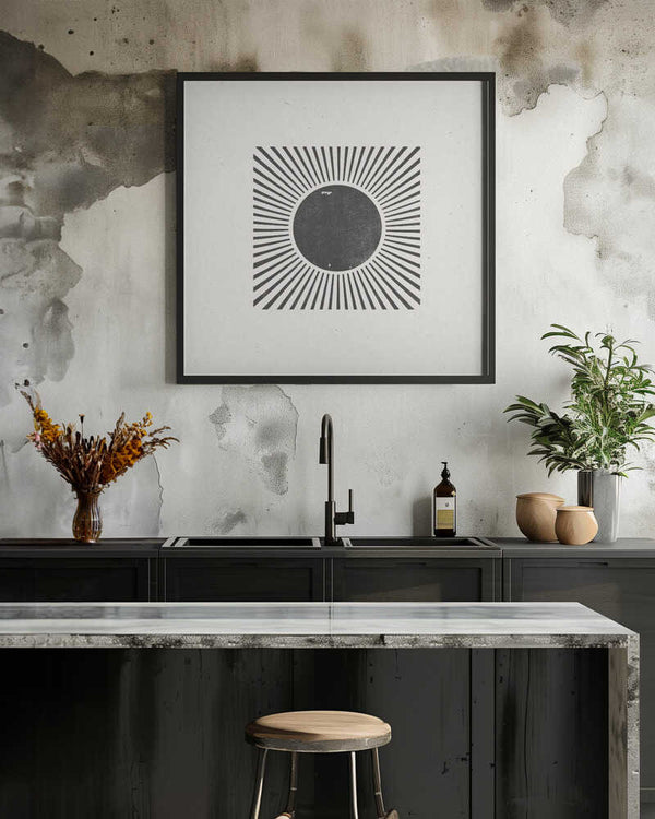 Tablou înramat „Radial Eclipse” de THE MIUUS STUDIO