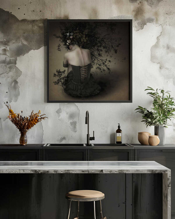 Tablou înramat „Night scented girl” de Kiyo Murakami