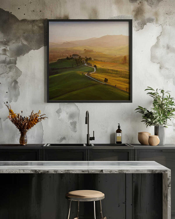 Tablou înramat „Val d\'Orcia” de Jarek Pawlak