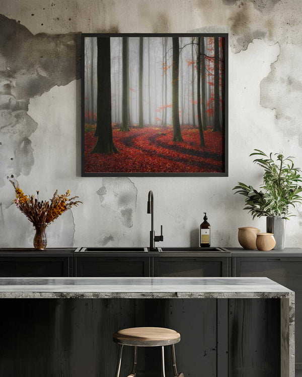 Tablou înramat „Autumnal Tracks” de Carsten Meyerdierks