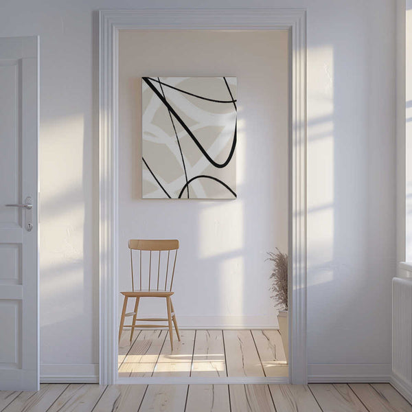 Tablou canvas „Fluid Line Dance” de uplusmestudio