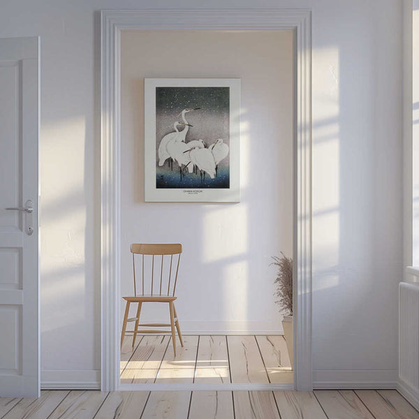 Tablou canvas „Group Of Egrets” de Ohara Koson