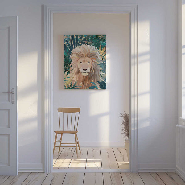 Tablou canvas „Lion Jungle 2” de Sarah Manovski