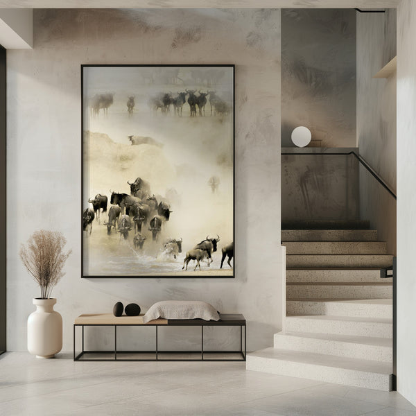 Tablou înramat „Swarming” de Husain Alfraid