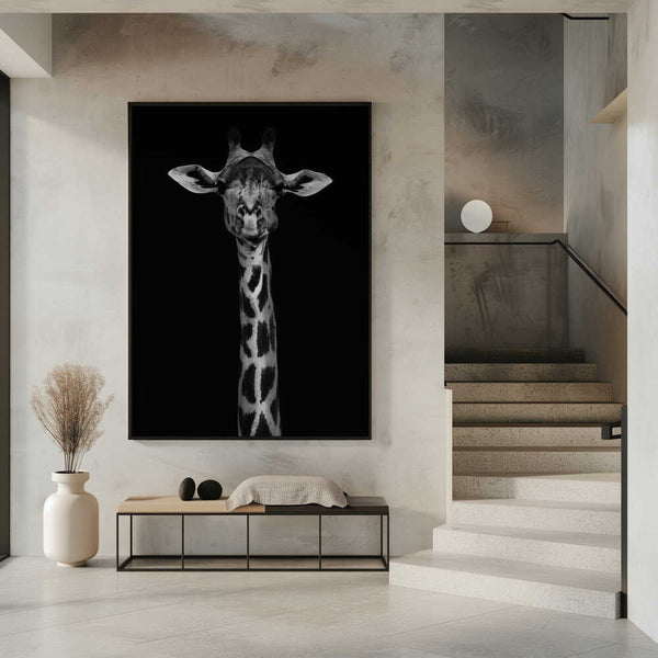 Tablou înramat „Giraffe Portrait” de WildPhotoArt