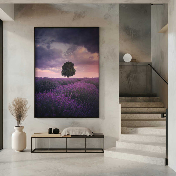 Tablou înramat „Lavender Fields, Isparta” de Cuma Cevik