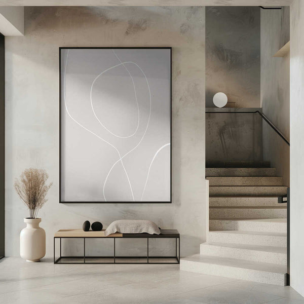 Tablou înramat „Flowing Lines Harmony” de uplusmestudio