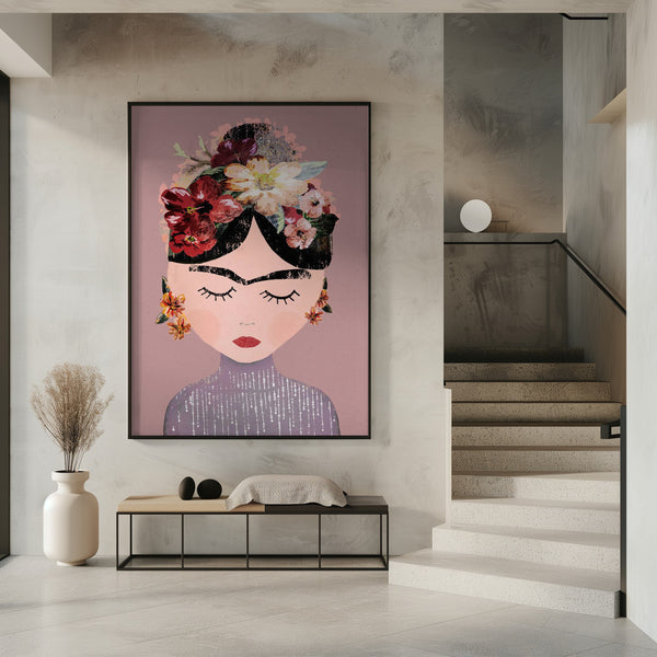 Tablou înramat „Floral Serenity” de Treechild