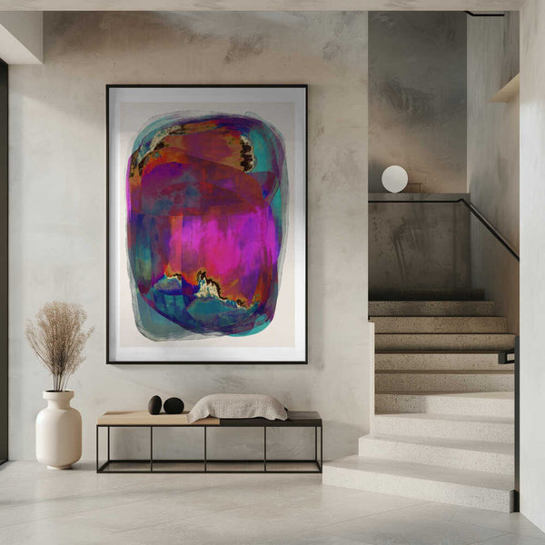 Tablou înramat „Vibrant Whirlwind” de Treechild