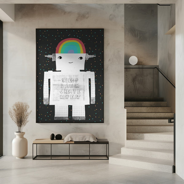 Tablou înramat „Life in Circuits” de Treechild