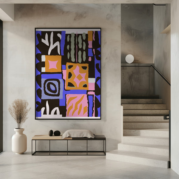 Tablou înramat „Colorful Geometry” de Treechild