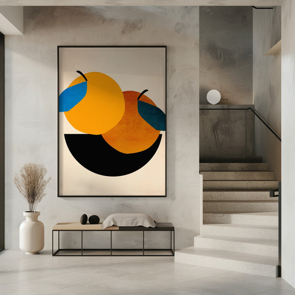 Tablou înramat „Two Oranges” de Kubistika