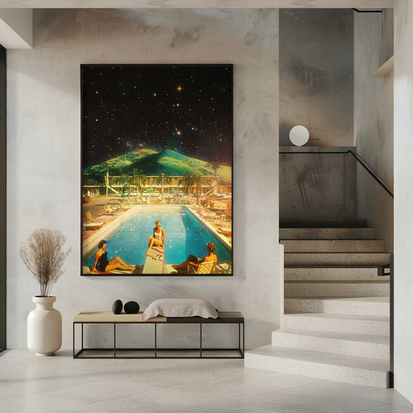 Tablou înramat „Space Pool” de Taudalpoi