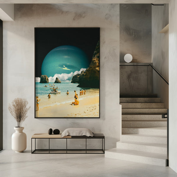 Tablou înramat „Space Beach” de Taudalpoi