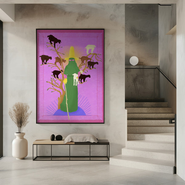 Tablou înramat „Holy Woman Herder” de Jota de jai