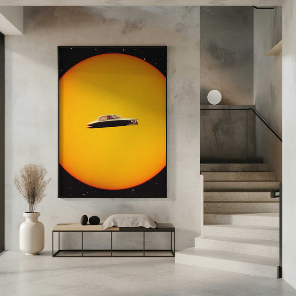 Tablou înramat „Space Chase” de Taudalpoi