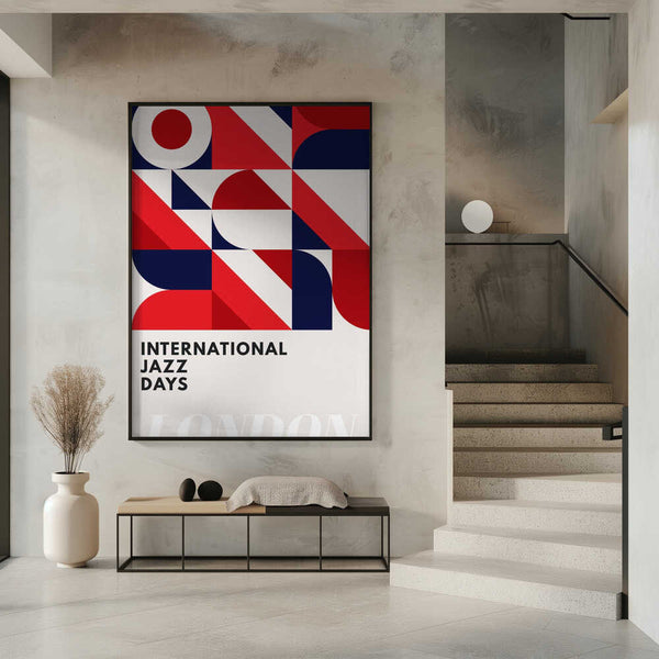 Tablou înramat „Jazz Days London” de Kubistika
