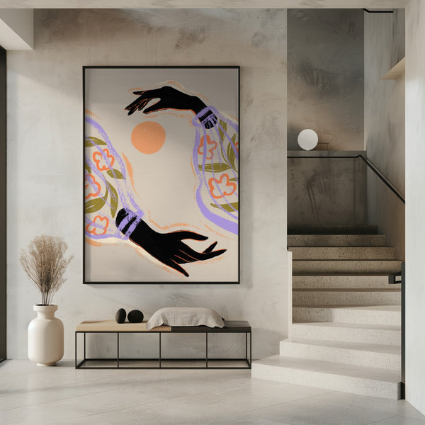 Tablou înramat „Embrace The Sun” de Arty Guava