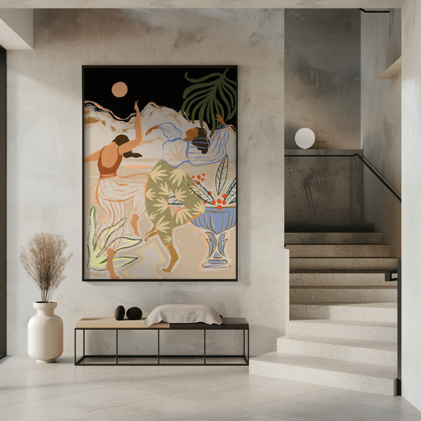 Tablou înramat „Moonlightdance” de Arty Guava