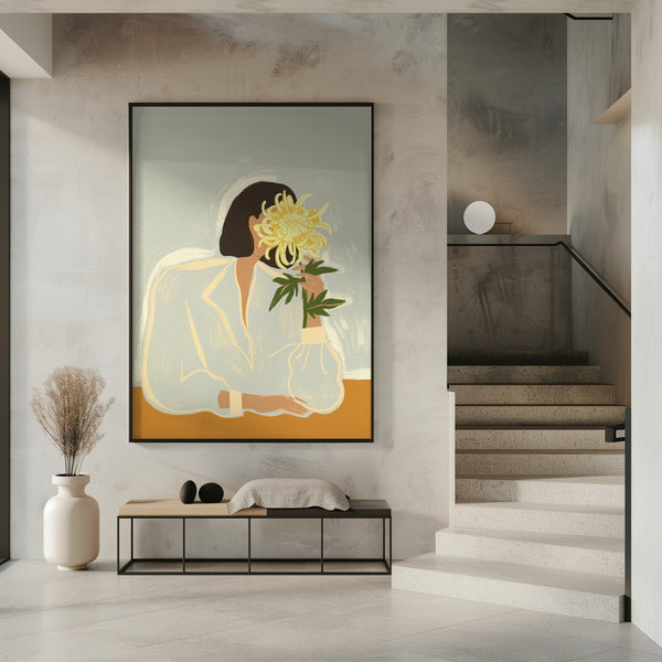 Tablou înramat „Thecrysanthemum” de Arty Guava