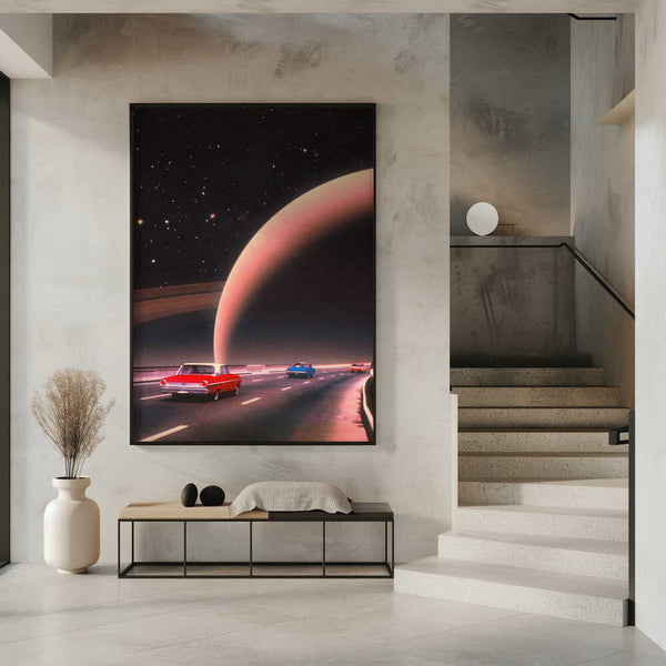 Tablou înramat „Saturn Traffic” de Taudalpoi