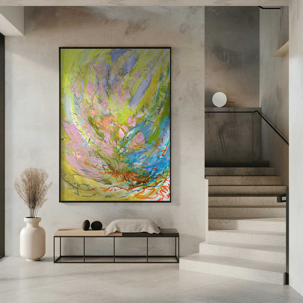 Tablou înramat „Whirl of Petals” de Dorothy Fagan