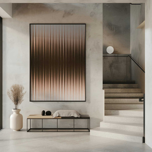 Tablou înramat „Euphoria - White and Brown” de Alma