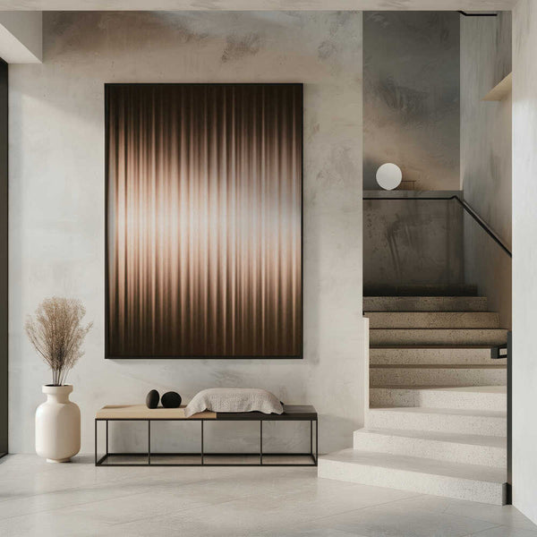 Tablou înramat „Euphoria - Brown and White” de Alma