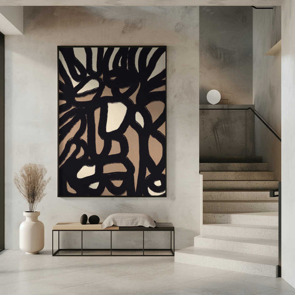 Tablou înramat „Dynamic Interplay Of Shapes” de Little Dean