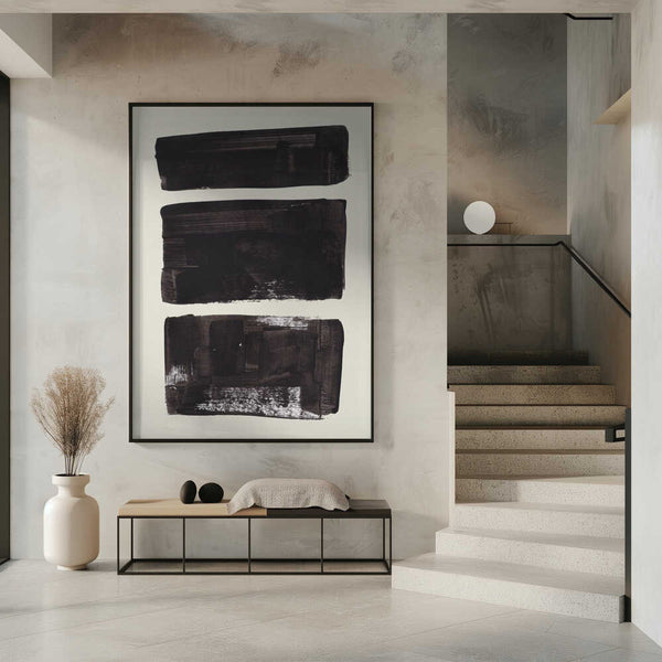 Tablou înramat „Ink Motif 9” de Ejaaz Haniff