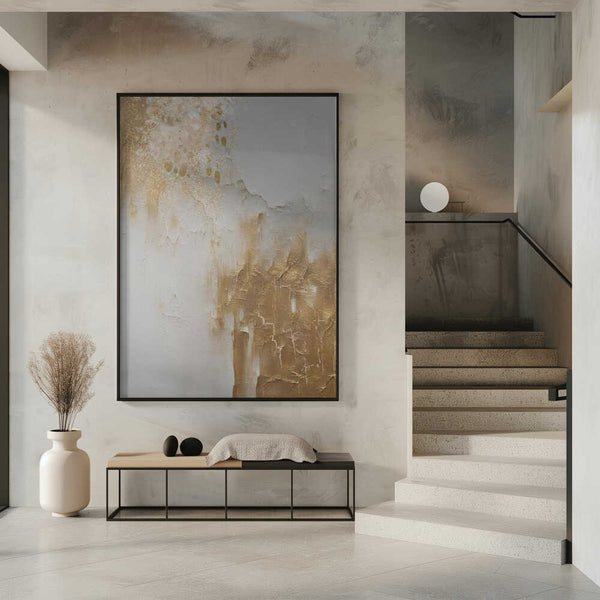 Tablou înramat „Marble in Gold” de Sally Ann Moss